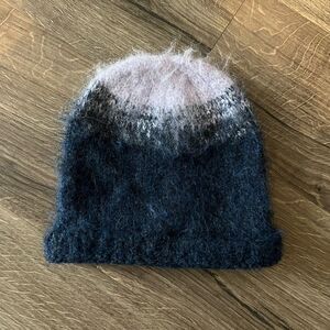 Anthropologie Blue Beanie Hat